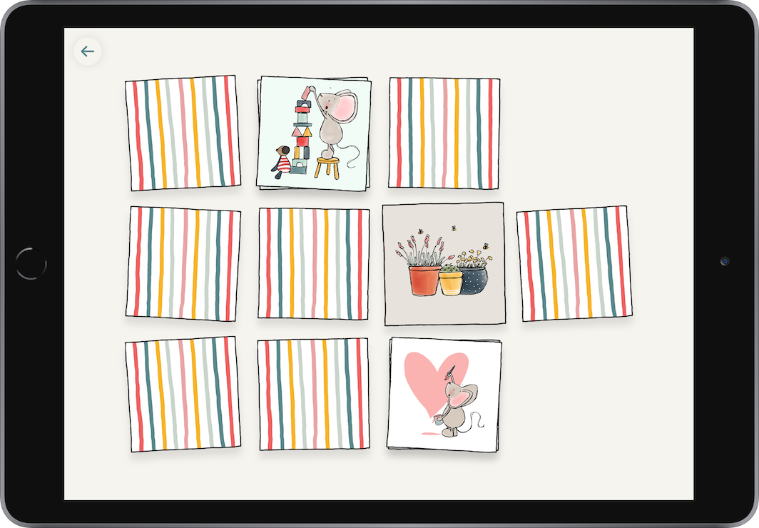 Thuis bij Muis on iPad – play screen for toddlers
